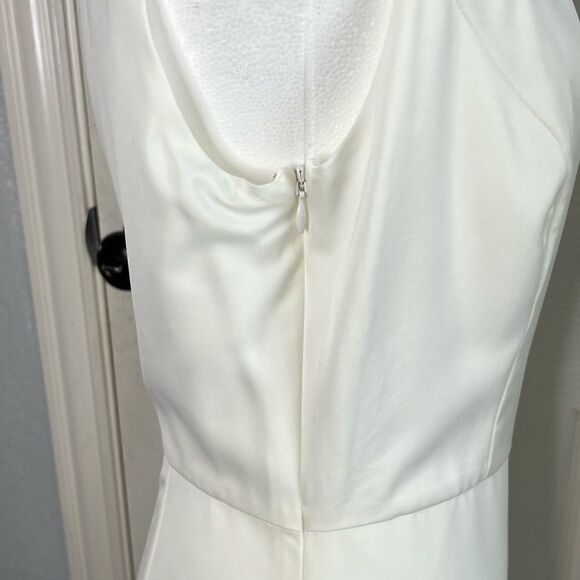NEW! Revolve NBD Tere One Shoulder Mini Bridal Shower Cocktail White Dress Sz M - Picture 8 of 15